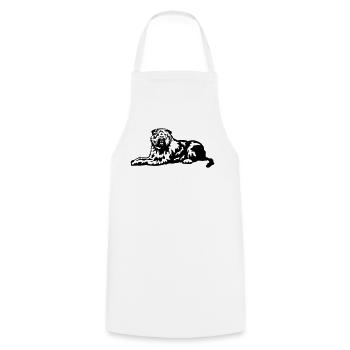 Bouvier de Flandres - Cooking Apron - white - Front - AI Model Male 185 dark (185cm)