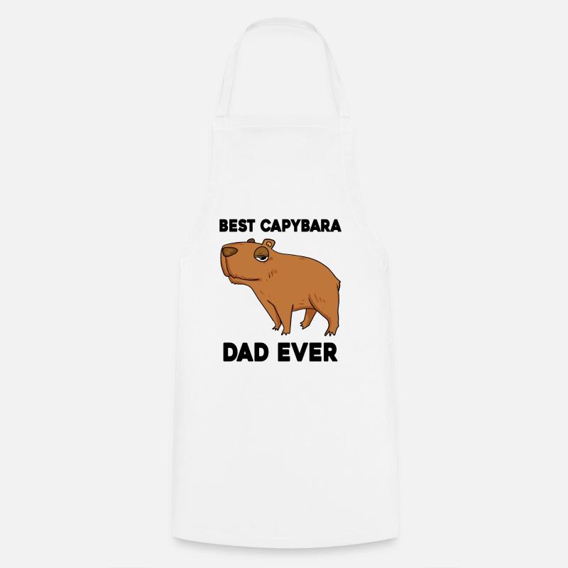 Capybara Père Capybara - Tablier de cuisine - blanc