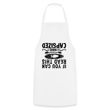 Si vous pouvez lire cet amateur de kayak canoë kayak - Tablier de cuisine - blanc - Devant - AI Model Male 185 dark (185cm)