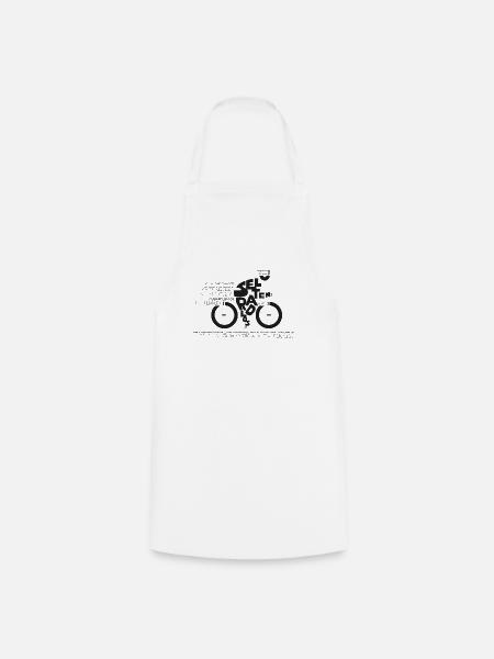 Fahrrad Sprüche, Zitate, Radfahrer, Sprüche - Kochschürze - Weiß