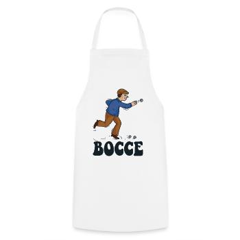 Bocce Quote Bocce Ball with Jack Bocci Game Bocce - Cooking Apron - white - Front - AI Model Male 185 dark (185cm)