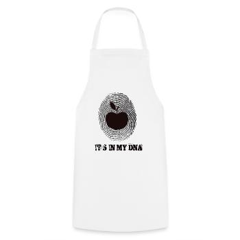 Apple Its In My Dna - Cooking Apron - white - Front - AI Model Male 185 dark (185cm)