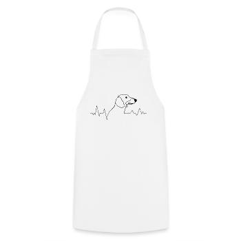 Dog breed Dachshund Dachshund Dog lovers - Cooking Apron - white - Front - AI Model Male 185 dark (185cm)