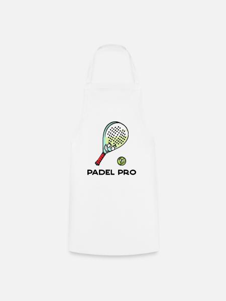 Rückschlag Statement Schläger Ball Statement Padel - Kochschürze - Weiß