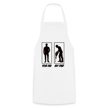 Your Dad My Dad Construction Worker Dad - Cooking Apron - white - Front - AI Model Male 185 dark (185cm)