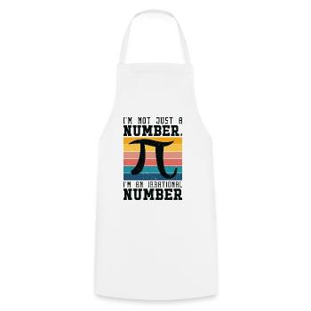 Pi Tag Retro Mathématiques Pi Symbol Mathématiques Nombre - Tablier de cuisine - blanc - Devant - AI Model Male 185 dark (185cm)
