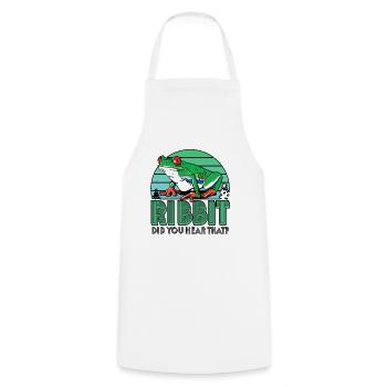 Red Eyed Tree Frog Cute Rainforest Amphibian - Cooking Apron - white - Front - AI Model Male 185 dark (185cm)