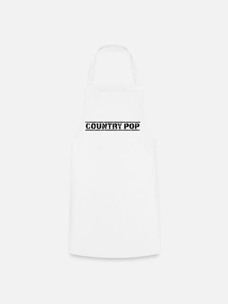 Country Pop - Kochschürze - Weiß