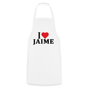 T-Shirt I love Jaime T-Shirt Geschenkidee - Kochschürze - Weiß - Vorne - AI Model Male 185 dark (185cm)