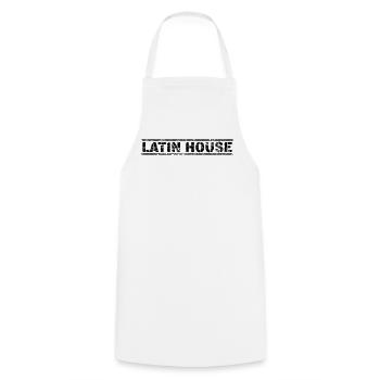 Latin House - Kochschürze - Weiß - Vorne - AI Model Male 185 dark (185cm)