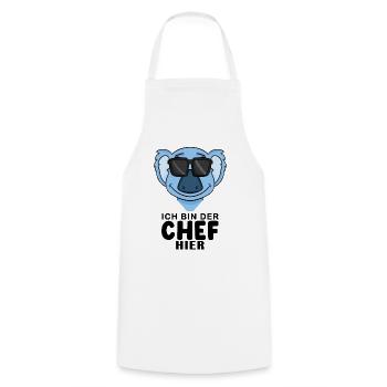 Cooler Koalabär Chef Spruch - Kochschürze - Weiß - Vorne - AI Model Male 185 dark (185cm)