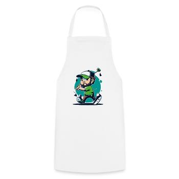 Gulf - Cooking Apron - white - Front - AI Model Male 185 dark (185cm)