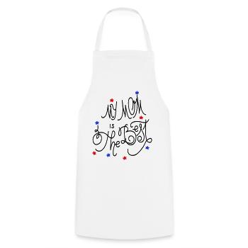 Fête des mères - Tablier de cuisine - blanc - Devant - AI Model Male 185 dark (185cm)