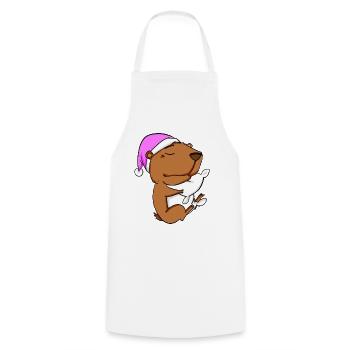Capybara Wasserschwein - Cooking Apron - white - Front - AI Model Male 185 dark (185cm)