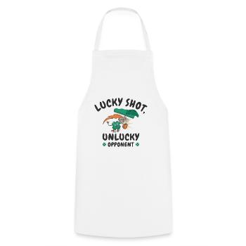 Basketball de trèfle de la Saint-Patrick - Tablier de cuisine - blanc - Devant - AI Model Male 185 dark (185cm)