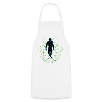 Earth Machine Man Atomic Robot Machine Man - Tablier de cuisine - blanc - Devant - AI Model Male 185 dark (185cm)