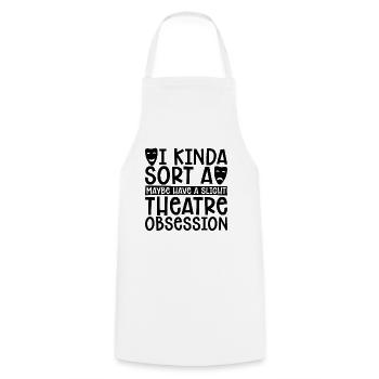 I Kinda Sorta Maybe Have A Musical Theatre Actor - Cooking Apron - white - Front - AI Model Male 185 dark (185cm)