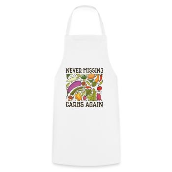 Ketogenic Food Weight Loss Healthy Nutritionist - Cooking Apron - white - Front - AI Model Male 185 dark (185cm)