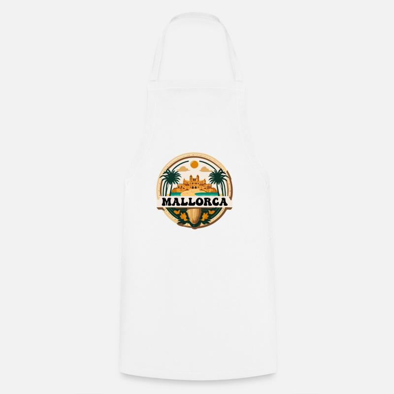 Logo de Majorque - Tablier de cuisine - blanc