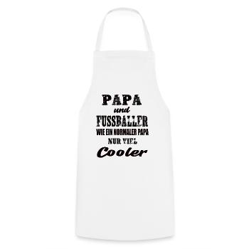 Papa und Fußballer Fußball Fußballspiel Sport - Kochschürze - Weiß - Vorne - AI Model Male 185 dark (185cm)