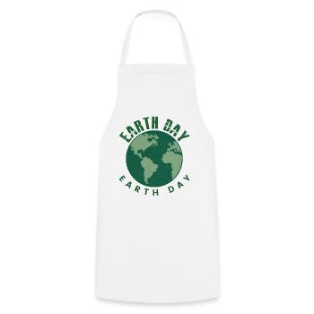Earth Day Everyday Retro Environment - Cooking Apron - white - Front - AI Model Male 185 dark (185cm)