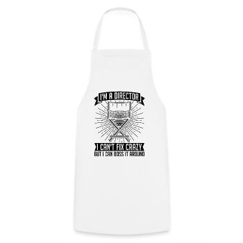 I'm A Director I Can't Fix Cinema Film Directors - Cooking Apron - white - Front - AI Model Male 185 dark (185cm)