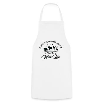 World Wildlife Day Animal Rescue Wildlife - Cooking Apron - white - Front - AI Model Male 185 dark (185cm)