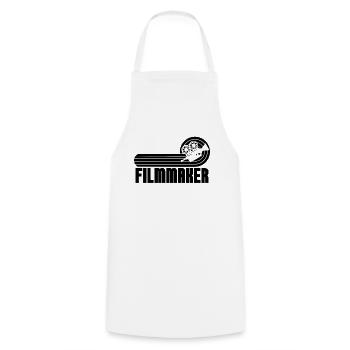 Filmmaker Retro Cinematography Director Filmmaker - Cooking Apron - white - Front - AI Model Male 185 dark (185cm)