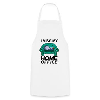 Home Office Miss Humor Funny - Cooking Apron - white - Front - AI Model Male 185 dark (185cm)