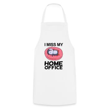 Home Office Miss Humor Funny - Cooking Apron - white - Front - AI Model Male 185 dark (185cm)