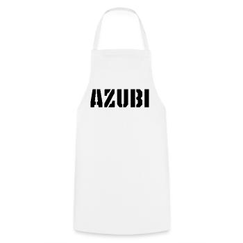 Azubi Tshirt - Kochschürze - Weiß - Vorne - AI Model Male 185 dark (185cm)