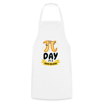 Pi Day Math Holiday Pi Symbol Number - Tablier de cuisine - blanc - Devant - AI Model Male 185 dark (185cm)