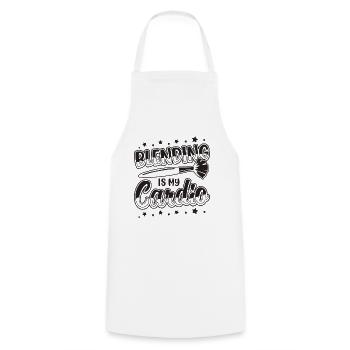 Blending Is My Cardio Cosmetologist Makeup Artists - Cooking Apron - white - Front - AI Model Male 185 dark (185cm)