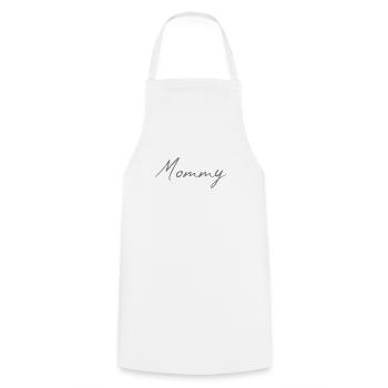 Mommy lettering - Cooking Apron - white - Front - AI Model Male 185 dark (185cm)