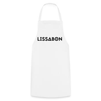 LISBON - Cooking Apron - white - Front - AI Model Male 185 dark (185cm)