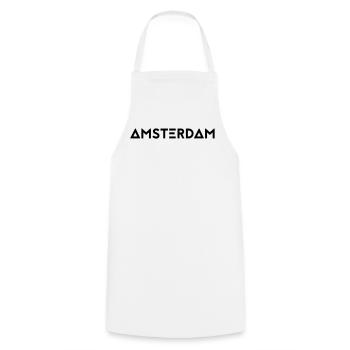 AMSTERDAM - Cooking Apron - white - Front - AI Model Male 185 dark (185cm)