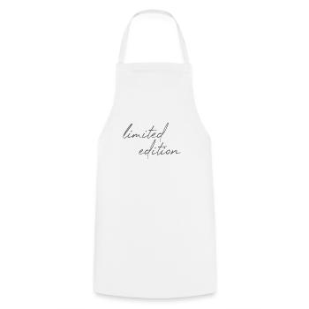 Limited Edition - Cooking Apron - white - Front - AI Model Male 185 dark (185cm)