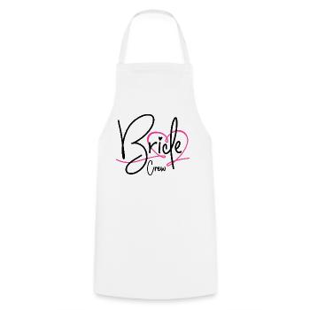Bride Crew - Cooking Apron - white - Front - AI Model Male 185 dark (185cm)