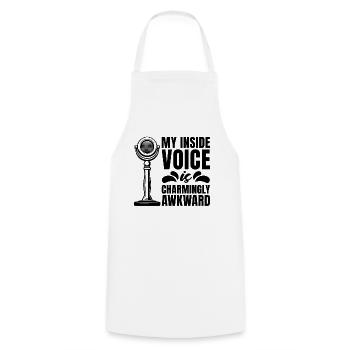 My Inside Voice Is Voiceover Acting Voice Actors - Kochschürze - Weiß - Vorne - AI Model Male 185 dark (185cm)