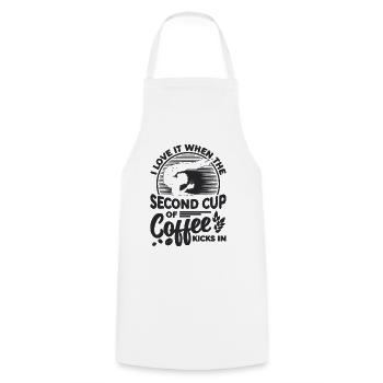 I Love It When The Second Acrobatics Contortionist - Cooking Apron - white - Front - AI Model Male 185 dark (185cm)