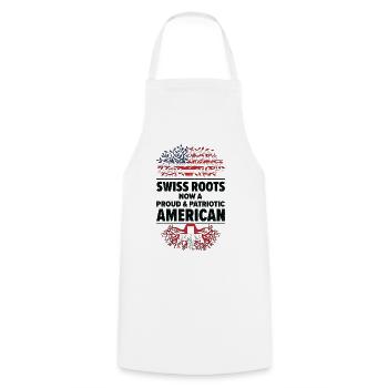Geboren Schweiz Schweiz Amerikanisch USA - Kochschürze - Weiß - Vorne - AI Model Male 185 dark (185cm)