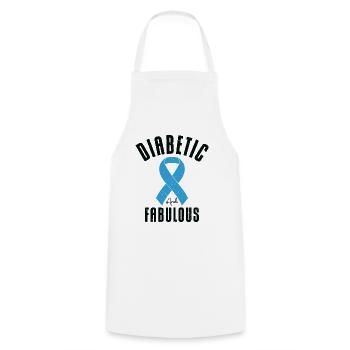 Diabetic Pancreas Diabetes Awareness - Cooking Apron - white - Front - AI Model Male 185 dark (185cm)