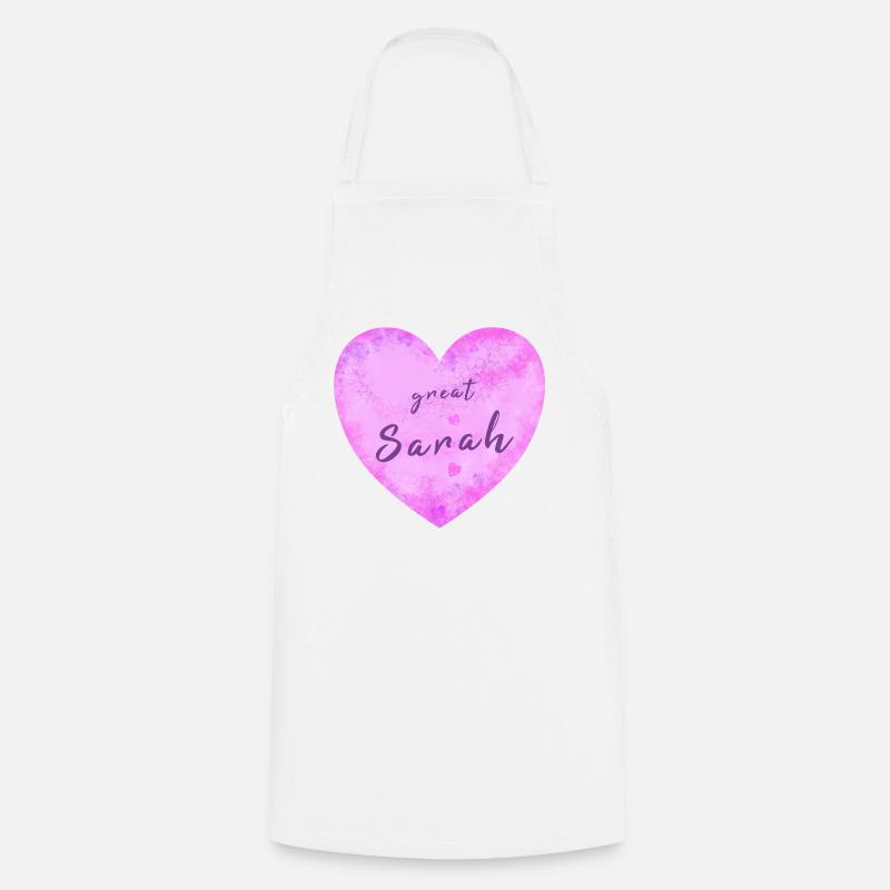 Sarah - Tablier de cuisine - blanc