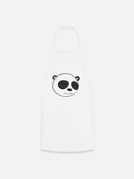 Panda Kopf - Kochschürze - Weiß