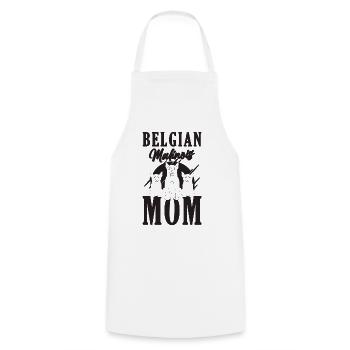 Belgian Malinois Mom Working Dog Malinois Lover - Cooking Apron - white - Front - AI Model Male 185 dark (185cm)