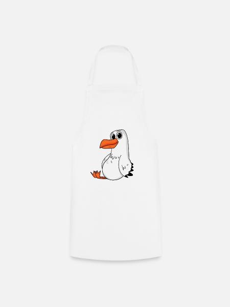 Möwe - Kochschürze - Weiß