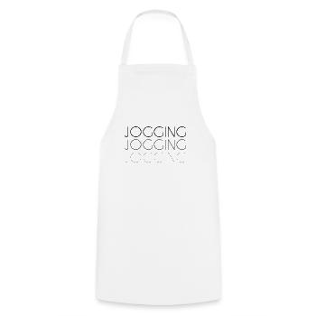 Lettrage de jogging - Tablier de cuisine - blanc - Devant - AI Model Male 185 dark (185cm)
