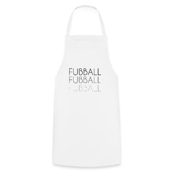 Lettrage de football - Tablier de cuisine - blanc - Devant - AI Model Male 185 dark (185cm)