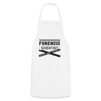 Un médecin légiste n’aime pas la scène de crime - Tablier de cuisine - blanc - Devant - AI Model Male 185 dark (185cm)