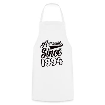 Awesome Since 1994 - Cooking Apron - white - Front - AI Model Male 185 dark (185cm)